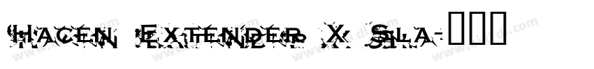 Hacen Extender X Sla字体转换